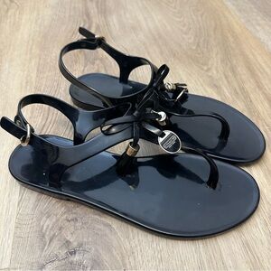 Coach Helma Black Patent Sandals size 9